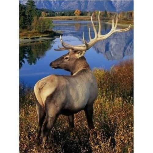 5D DIY Diamond Painting Embroidery Cross Stitch Square Round Diamond Mosaic Animal Fawn Picture Home Decoration Gift WG2315