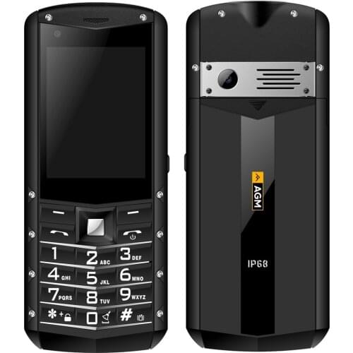 AGM M5 Rugged Phone 1GB+8GB Android 8.1 IP68 Waterproof Mobile Phone 2.8" Screen Qualcomm MSM8909 Quad-core 2500mAh 4G Cellphone