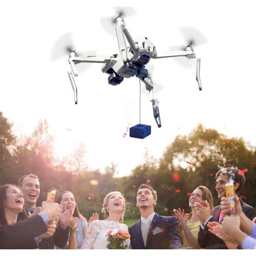 Airdrop System Thrower for DJI Mavic Mini/Mini 2/Mavic 2 AIR 2 Drone Fishing Bait Wedding Ring Gift Deliver Life Rescue Throw