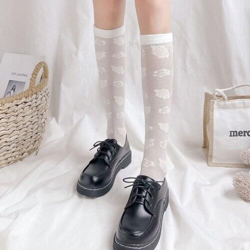 Lolita Stockings Women Thigh Transparent Over Knee Socks Female Jk Long Stocking Pantyhose Dress Calcetine Medias
