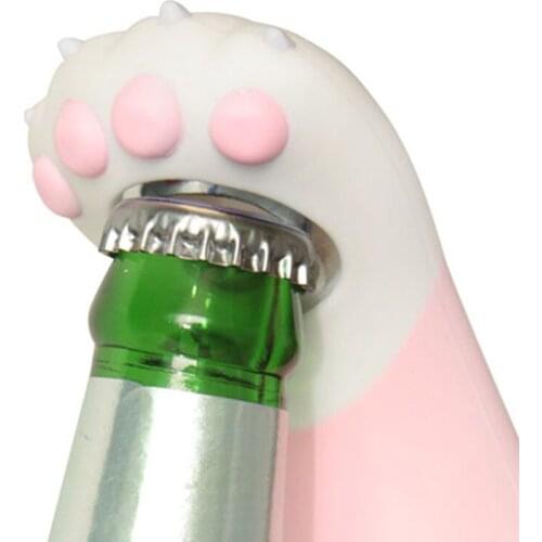 Cat Paw Claw Shaped Bottle Opener Cute Bar Tools Glass Beer Bottle Opener Corkscrew Kitchen Tools Random color