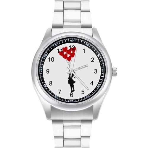 Banksy Quartz Watch Photo Creative Wrist Watch Steel Affordable Sport Teens Wristwatch