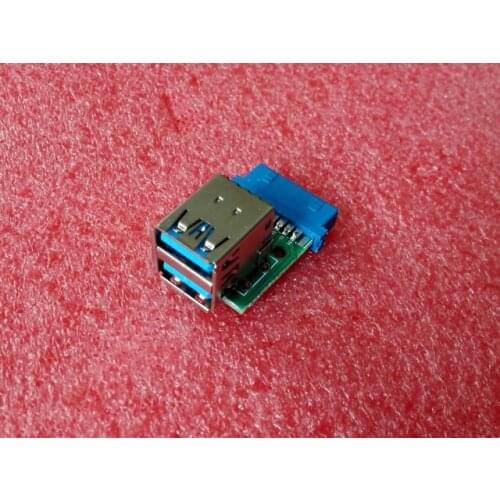 Computer Motherboard 9-pin Adapter USB Female Horizontal Dual Single Port 20-pin Expansion USB3.0 Module Chassis Built-in
