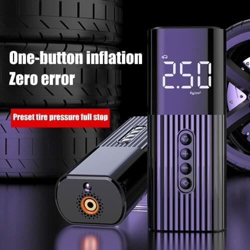 Mini Car Air Pump Portable Compressor Digital Car Tyre Pump 60W 12V LED Flash Light For Car Motorcycle Bicycle Balls