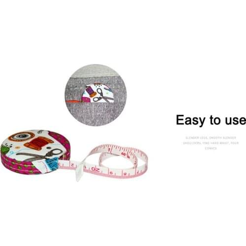 Colorful Printed Soft Automatic Retractable Tape Body Tailor Sewing Craft Cloth Measuring Tape SDF-SHIP