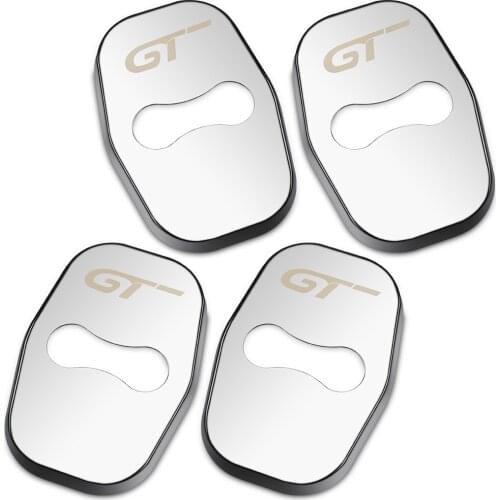 4pcs Car Door Lock Cover StickFor Peugeot 3008 2008 4008 208 206 207 306 307 308 408 508 5008 KIA GT Protect Buckle Cover