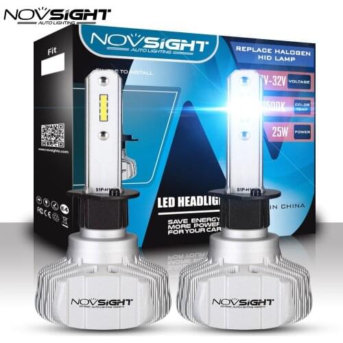 NOVSIGHT H4 Led H7 Auto Led Headlight H11 H3 Bulb H1 9005 HB3 9006 Hb4 CSP LED Headlight 50W 10000 LM Auto Fog Light 6500K 12V