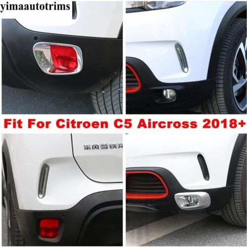 Front / Rear Fog Lights Lamps Eyebrow Strip / Frame / Bumper Air AC Outlet Vent Cover Trim For Citroen C5 Aircross 2018 - 2021