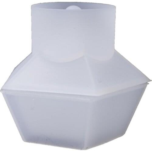 Gift Box Silicone Mold DIY Crystal Epoxy Mould Jewelry Pentagon Storage Boxes UV Resin Crafts Making Molds