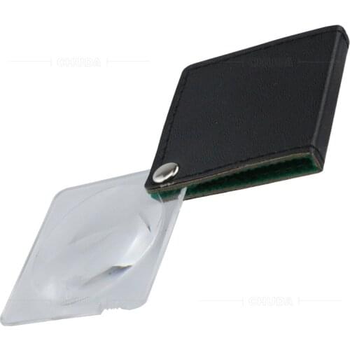 Rotable Handheld Magnifier 5X Pocket Magnifier Portable Jewelry Loupe Reading Magnifying Glass Mini Lupa Acrylic Len