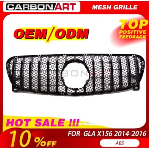 12.12 GLA X156 Car Auto Front grille Suitable for NEW Mercede Class Facelift GLA200 GLA250 GLA260 font bumper racing grille