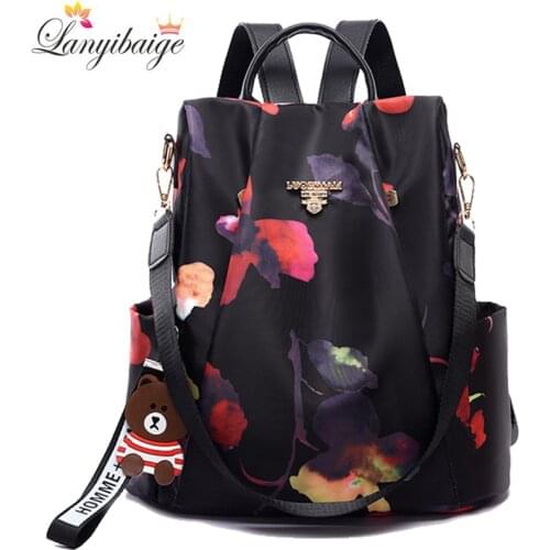 Fashion Anti-theft Women Backpacks Oxford Cloth Shoulder Bags for Teenagers Girls Large Capacity School Bags Travel Backpack