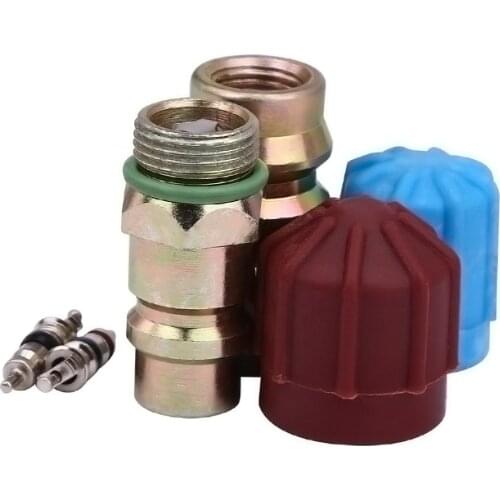 1 set Universal System Cap &Valve Cores Air Conditioning Pipeline Replacement Santech Rapid Seal Kit Air Conditioning Service 88
