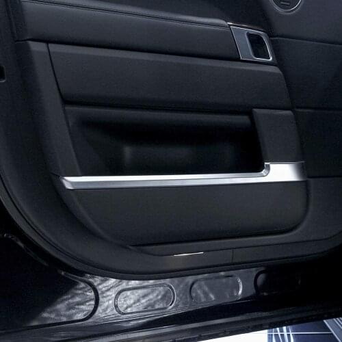 For Land Rover Range Rover Vogue 2013-2017 Car Door Inner Decoration Strip Trim 4pcs