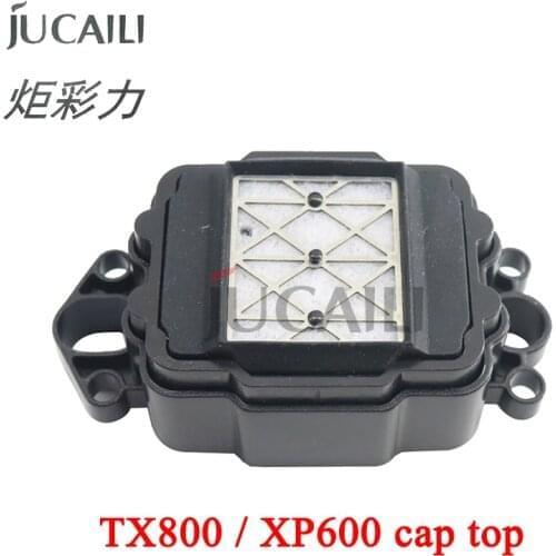 Jucaili 2PCS XP600 Cap top For Epson XP600 Capping Station for epson XP600 TX800 TX810 TX820 DX8 DX10 Printhead F192040 head