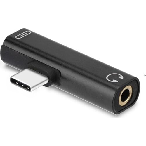 2IN1 Type C To 3.5mm Jack Earphone Charging Cable Converter USB 3.0 to Type C OTG Adapter for MacbookPro Mobile Phone Type-C