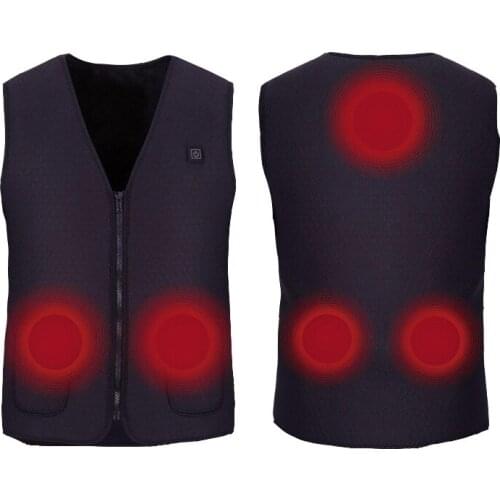 2020 New Hot Vest Heated Jacket USB Charging Warm Electric Clothing Battery Powered Hot Vest Mens And Womens Outdoor Suit