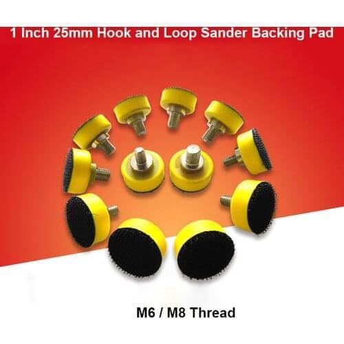 1 Inch 25mm Sander Backing Pad Hook & Loop Sanding Disc Sandpaper Back-up Pad Power Tools Accessories M6/M8 Thread