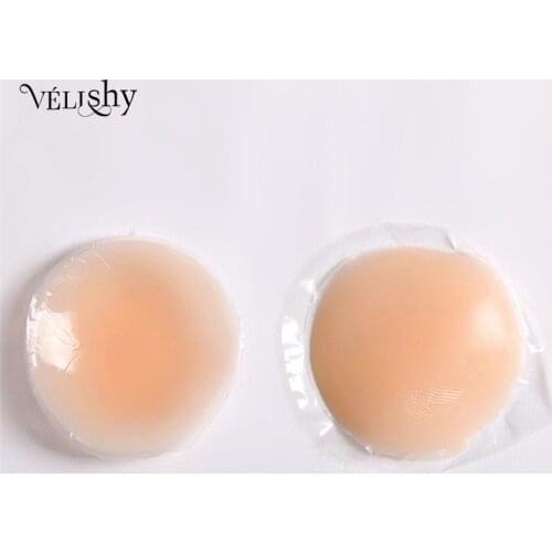 1Pair Petal Round Shape Pasties Nipple Cover Invisible Reusable Self Adhesive Silicone Bra Pasties Chest Stickers