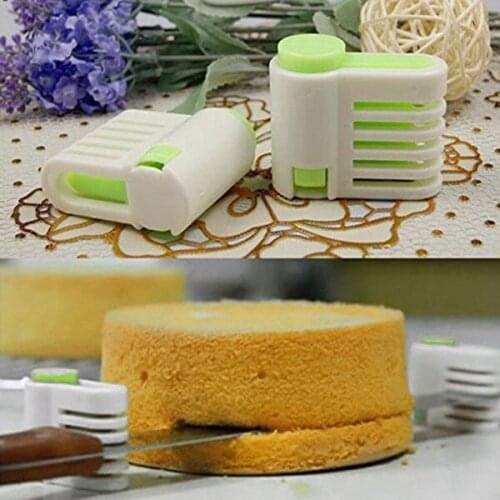1 Piece Kitchen DIY Cake Bread Cutter Leveler Slicer Cutting Fixator Tool 5 Layers