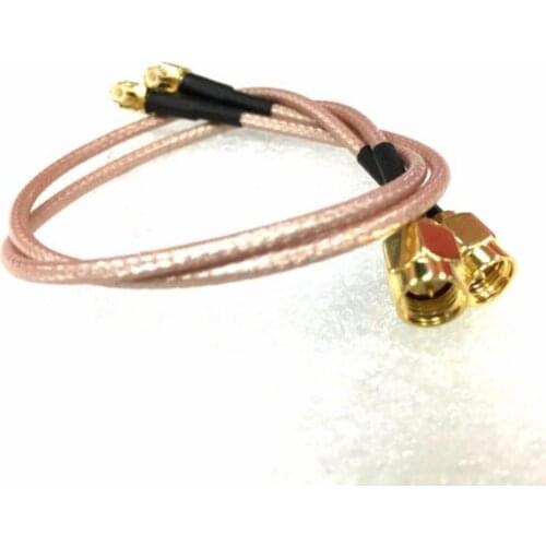 100pcs 6 inch Right Angle MCX Male plug TO SMA Jack Plug pigtail cable RG316 15cm