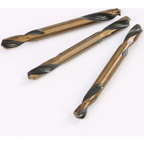 100PC Hot Sale Double head Twist Drill Bit Set 3.2MM 4.2MM 5.2MM High Speed Steel Wood Drilling Metalworking Power Tool