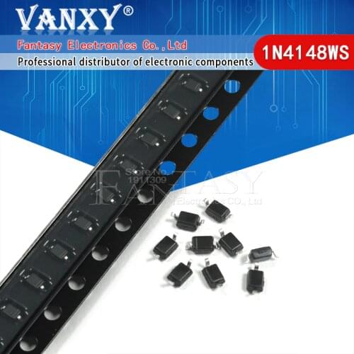 100pcs sod323 smd Surface Mount Small Signal Diodes T4 1N4148WS