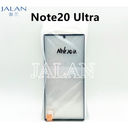 2PCS Front Glass for Samsung Note20 Ultra Phone Broken LCD Display Glass Replacement Repair