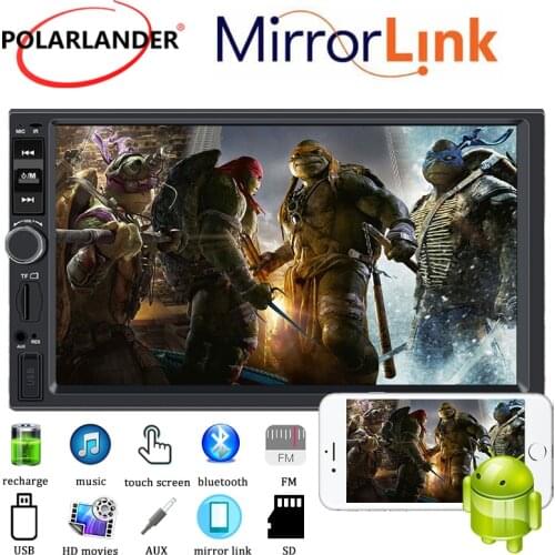 2din Android 9.1 Capacitive Touch Screen Car Radio MP5 1080P MirrorLink Double USB FM Bluetooth SD TF WIFI Video Output USB FM