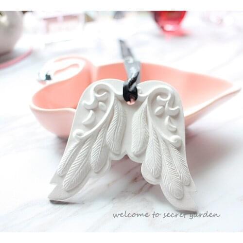 3D Angle wings decorating fondant cake molds Aroma stone mold DIY handmade silica gel mold