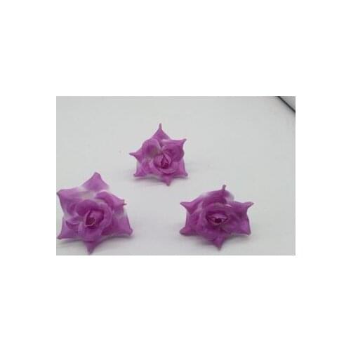 A9 Home &wedding decoration silk flowers artificial flowers Simulated Rose 4CM Curly Lace Flower DIY Hairpin Ring Silk Rose