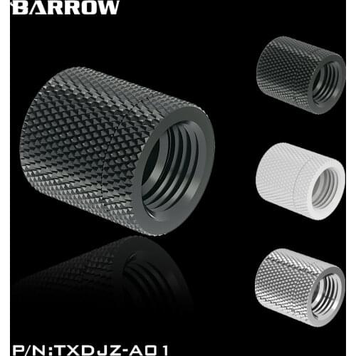 BARROW G1/4 Female to Female Rotary Connectors F to F Dual Female Fitting Black/Silver/White Accessories Metal Fittings