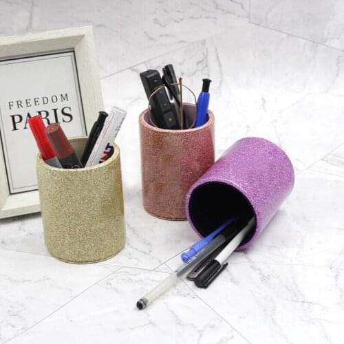 Wholesale Makeup Brushes Holder Fashion Organizer Case Brush Pu Leather Pen Holder Storage Protable Bag Make Up Tools