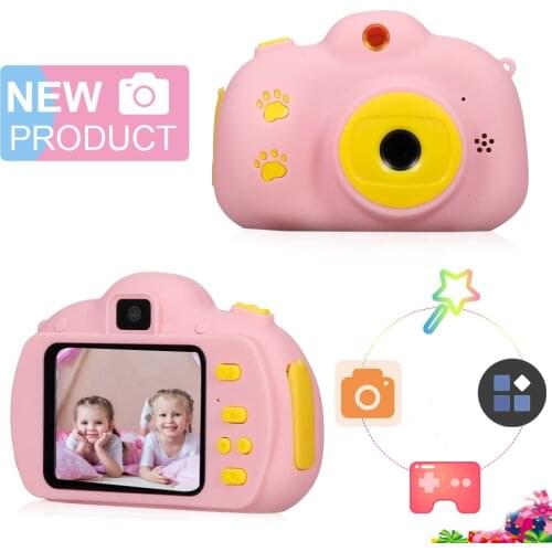 2MP Children Digital Camera 1080P Video Camcorder 2.0 Inches Screen Support many Languages with Strap Toys for Kids For 3-12Y