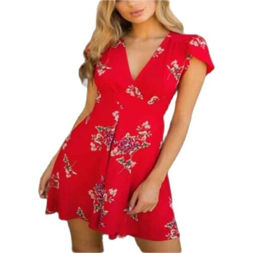 Fhumig Summer Short Sleeve Dresses