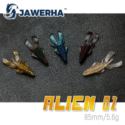 JAWERHA Shiny Silicone Baits Fishing Lures Artificial Baits Wobblers Fishing Bait Soft Lures Swimbait Leurre Souple Fishing Gear