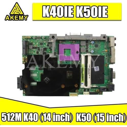 K50IE K40IE motherboard For Asus K40ID K50ID K40IE K50IE X50DI K40I K50I Laptop motherboard GT310M 512 100% tested