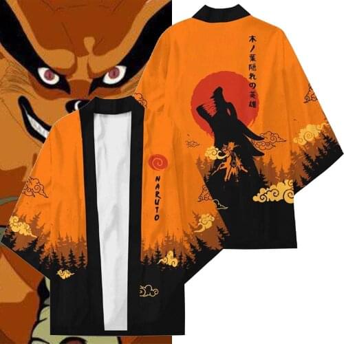 HOT Fashion Japanese Anime Cosplay Kimono Nine Tail Demon Fox Costume Women Adult Clothes Student Trendy Coat Cloak Pajamas
