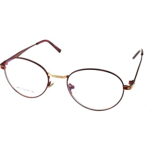 Titanium Alloy Round Red Eyeglasses Frame Optical Custom Made Prescription Reading Glasses Progressive Photochromic +1 To +9