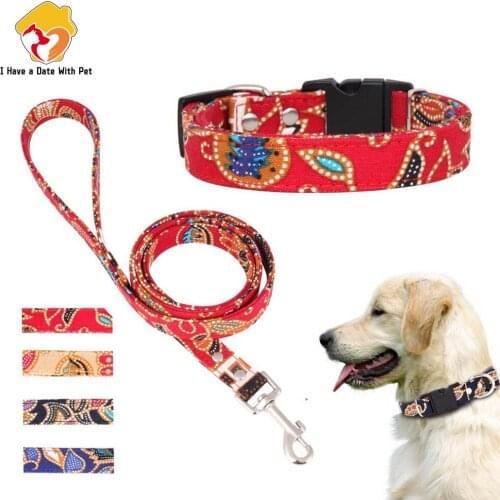4 Colors Padded Adjustable Dog Collar Leashes For Small Medium Large Dog Puppy Collar Walking Running Leads S-XL Dropshipping