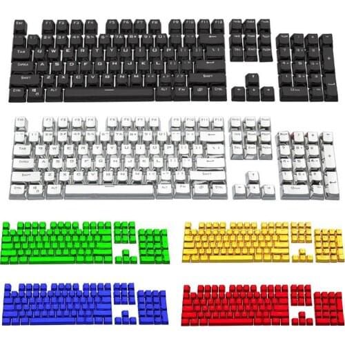 104Pcs Universal Key Cap Set PBT Backlight Keycaps for Mechanical Keyboard Replacement Key Caps Keycap Keyboards Accessories