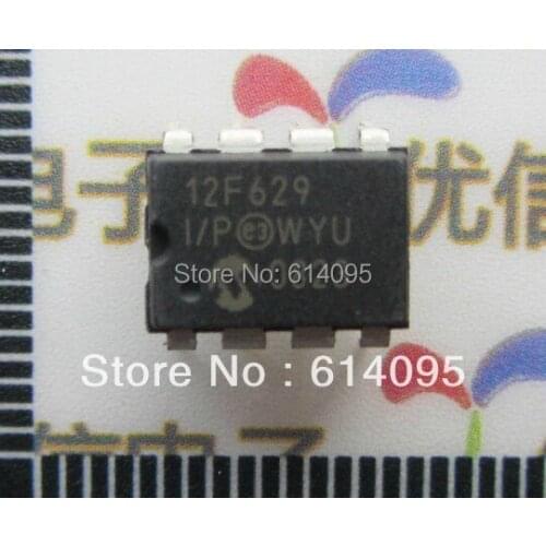 New original PIC12F629-I / P 8-bit Flash microcontroller DIP-8 (# 63 574)