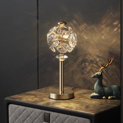 Bedroom Bedside Lamp Living Room Creative Lamp Study Crystal Desk Lamp