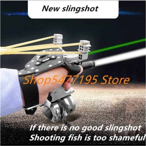 Professional Powerful And Multi Hunting Slingshot Rifle With Arrows Fishing Catapult Gun With Laser Crossbow For Hunting Tools