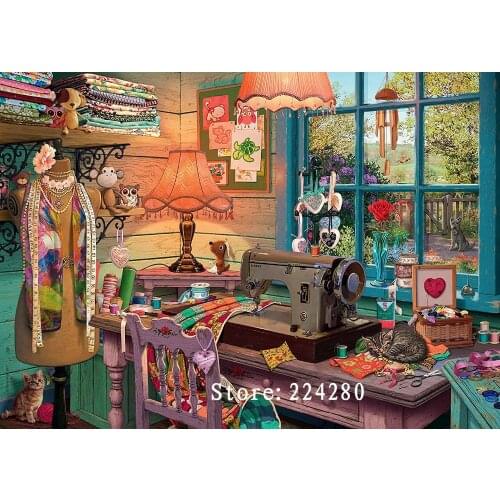 Needlework,Cross stitch Exquisite Sewing Room Scenery Handmade 14CT Canvas DIY,Aida Cross-stitch kits,Embroidery Art Home Decor