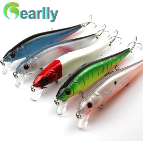 1PCS/bag 5 colors 14 cm 23 g Fishing Lure Minnow Hard Bait with Fishing Hooks Fishing Tackle Lure 3D Eyes 1.5-3M