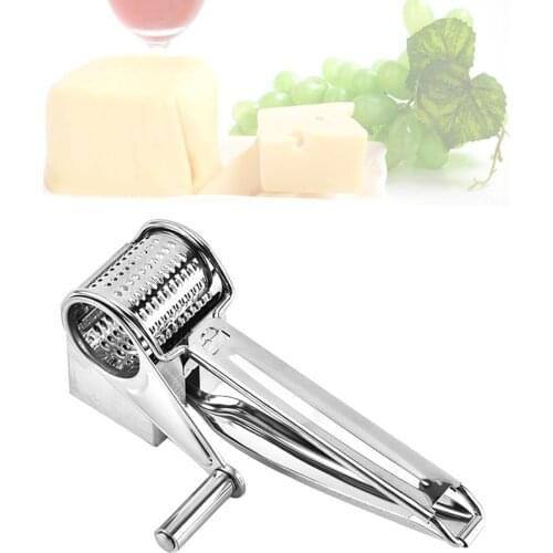 Stainless Steel Cheese Grater Multi-function Kitchen Rotary Planer Cylinders Vegetable Chocolate Cutter Slicer Shredder