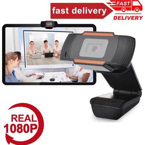 HOT!New 360 Degrees Rotatable 2.0 HD Webcam 1080p USB Camera Video Recording Web Camera With Microphone For PC Computer
