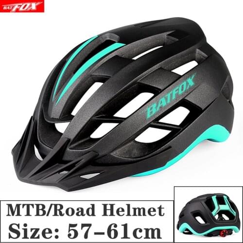 Bike helmet MTB ultralight 270g Cycling Helmet Mountain Adult Men Women bicycle helmet with visor capacete da bicicleta green