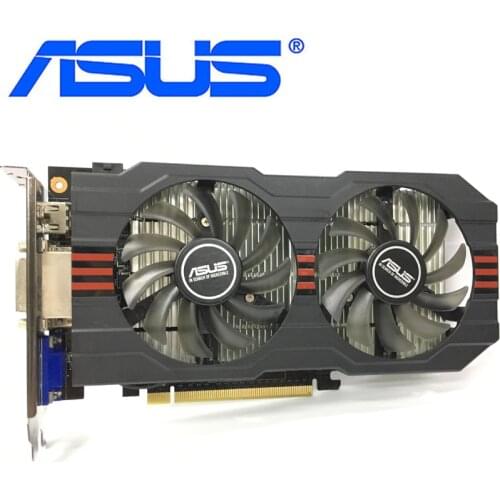 ASUS GTX 750Ti 2GB Graphics Card 128Bit GDDR5 Video Cards for nVIDIA Geforce GTX 750 Ti 2GB GTX750Ti 2GB VGA Cards DVI VGA Used